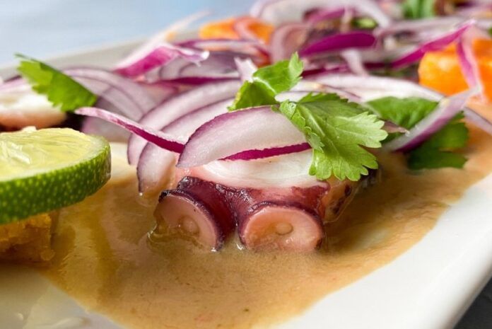 ceviche nikkei de pulpo