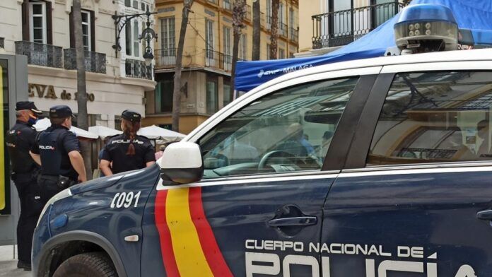 un vehiculo del cuerpo nacional de policia