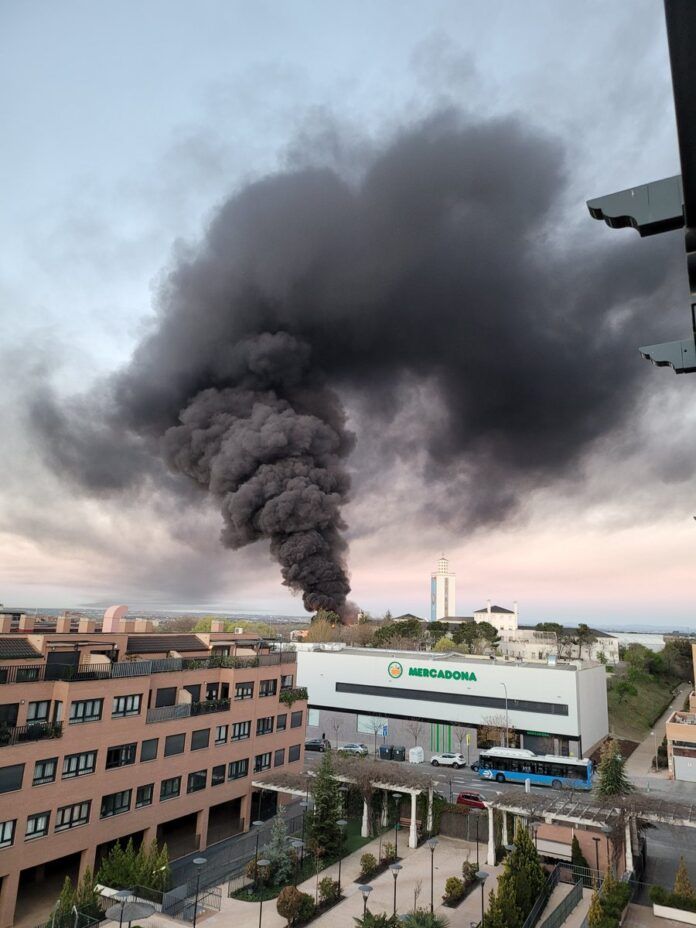 Incendio Montecarmelo en Madrid