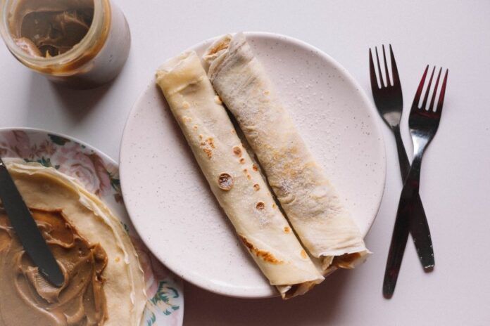 panqueques con dulce de leche