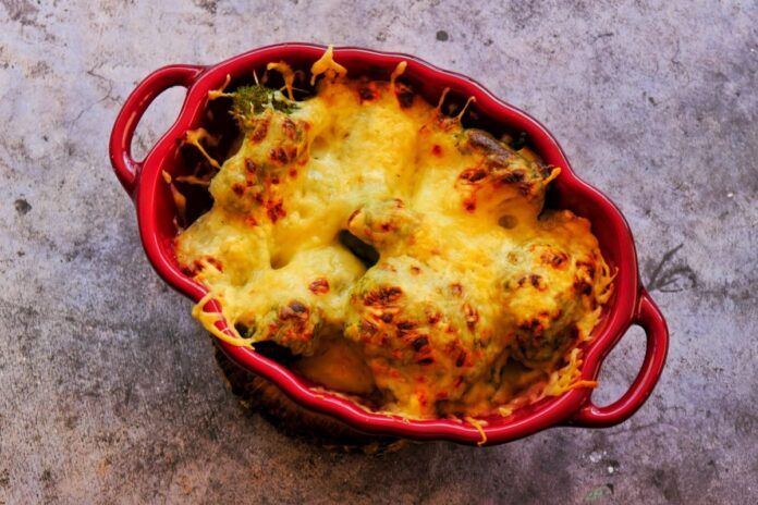 imagen del brocoli gratinado finalizada