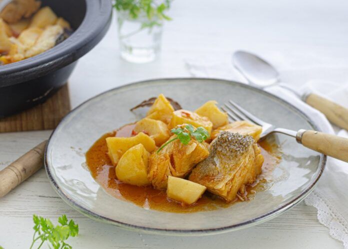 bacalao guisado con patatas