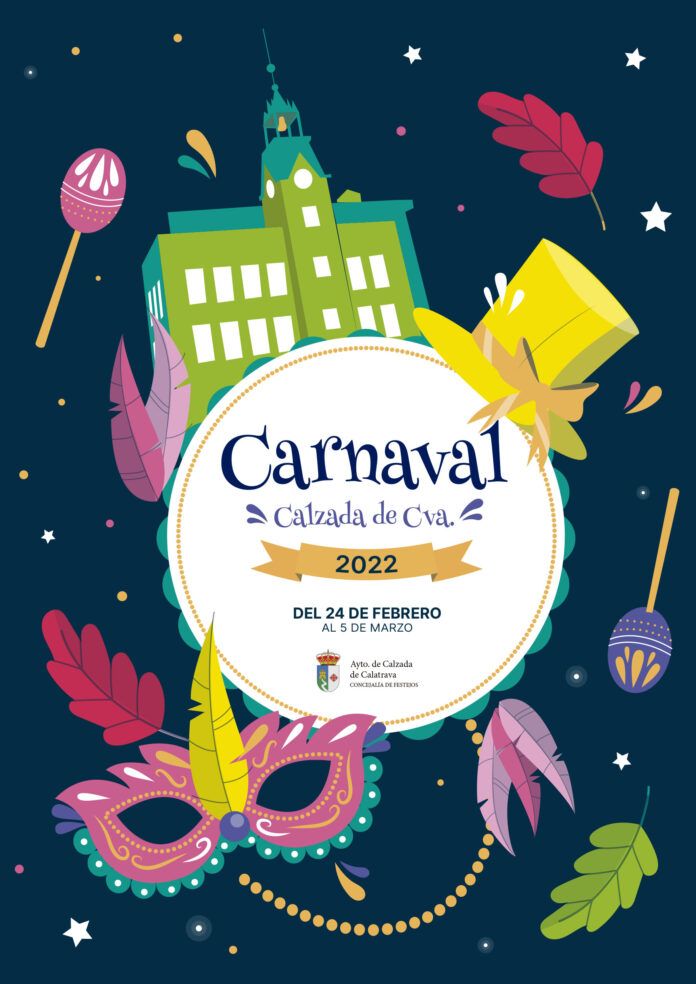 Cartel del Carnaval 2022 en Calzada de Calatrava