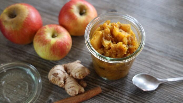 chutney casero de manzana