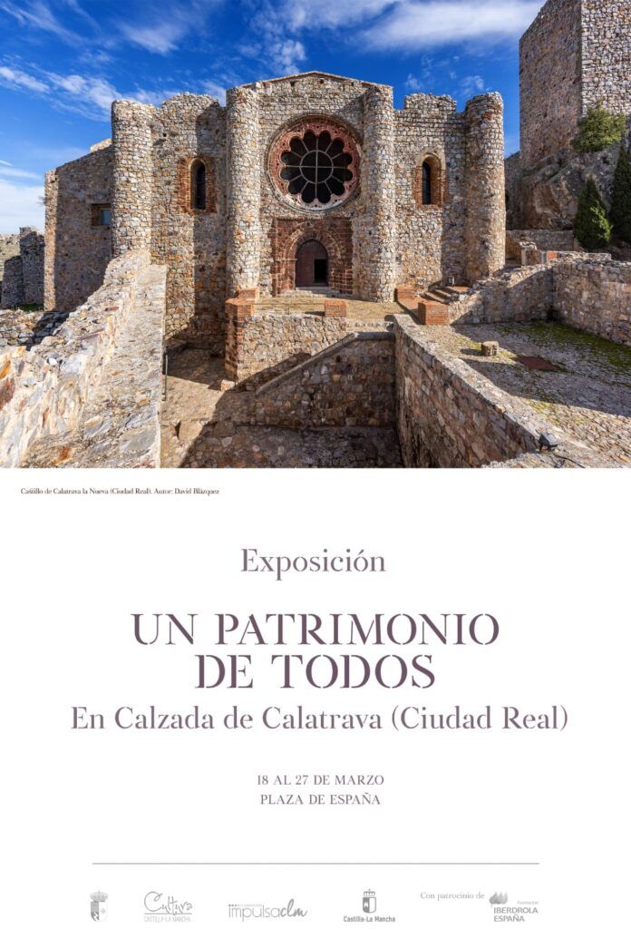 Cartel de la exposicion en Calzada de Calatrava