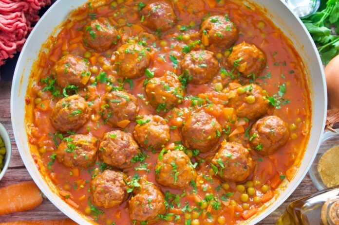 albondigas a la jardinera