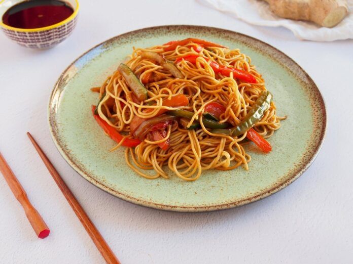 noodles con verduras