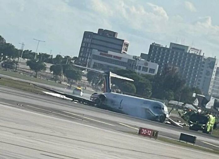 accidente avion miami