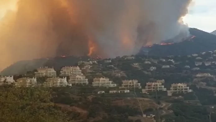 la junta decreta el nivel 2 de emergencias por el incendio de pujerra y activa a la ume 0bcf