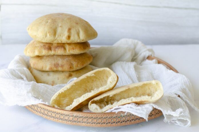 pan de pita al horno