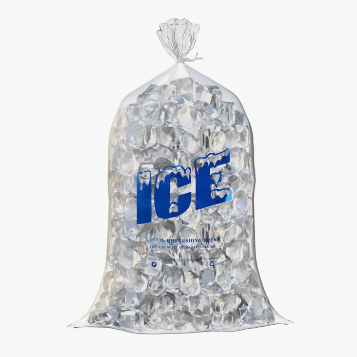 bolsa hielo cubos