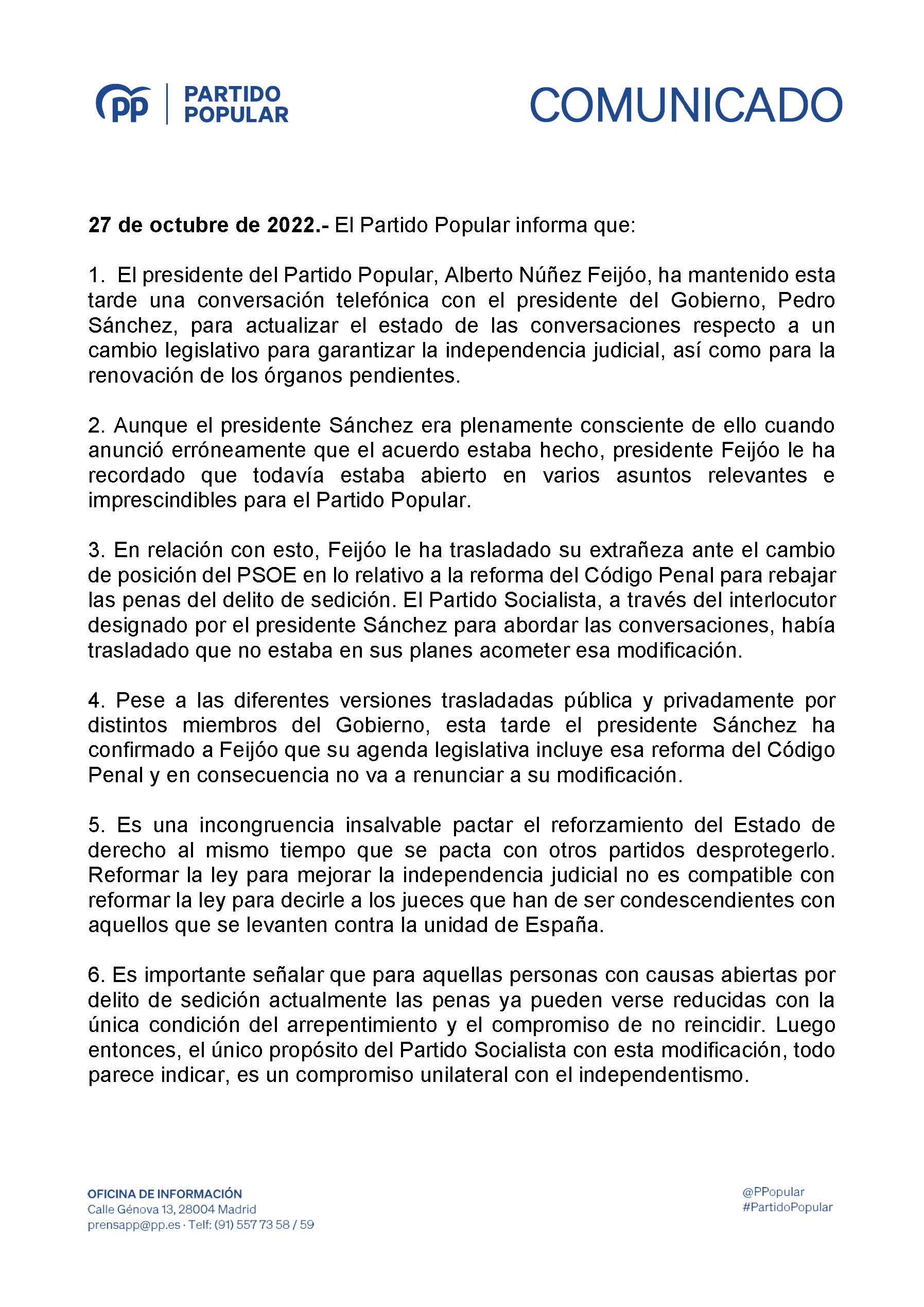 22.10.27 Comunicado Poder Judicial Pagina 1