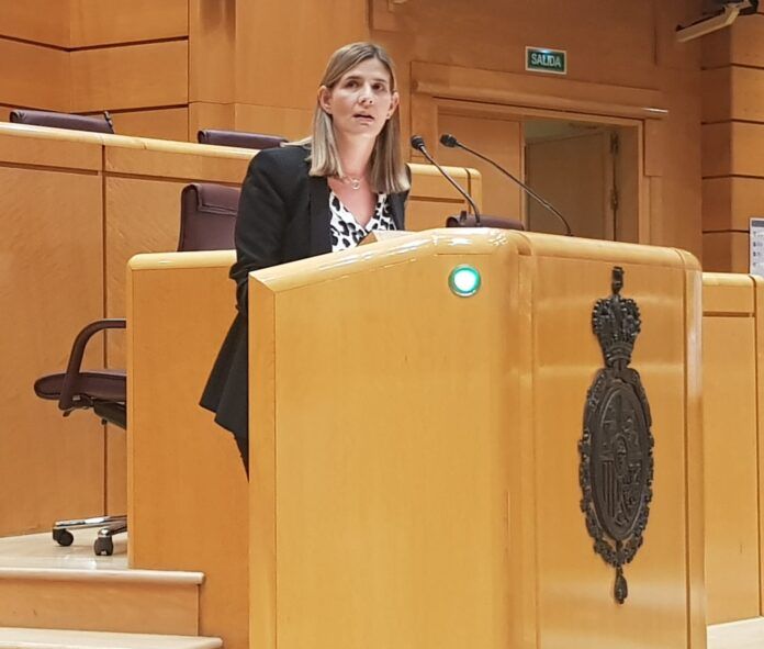 Carolina Agudo en el Pleno del Senado