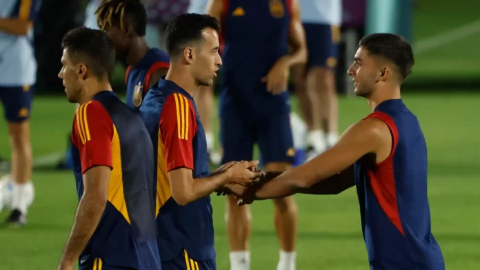 entrenamiento seleccion espanola mundial qatar 98