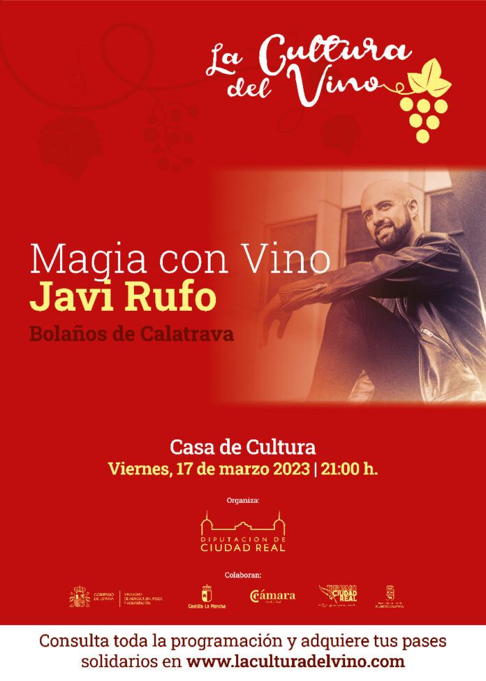 Cartel Magia y vino en Bolanos