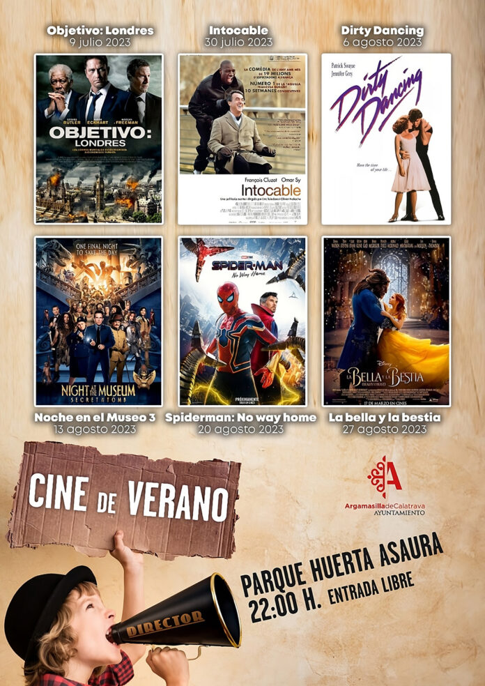 Cartelera del cine rabanero estival 2023