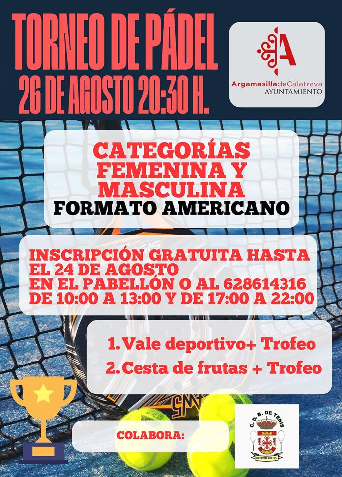 Cartel Torneo Padel Americano