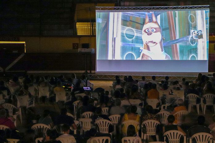 Un momento de la proyeccion del pasado domingo