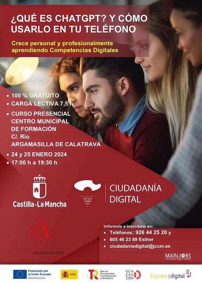 Cartel del curso sobre ChatGPT