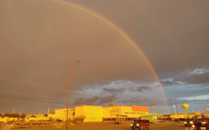 Arcoiris tormenta