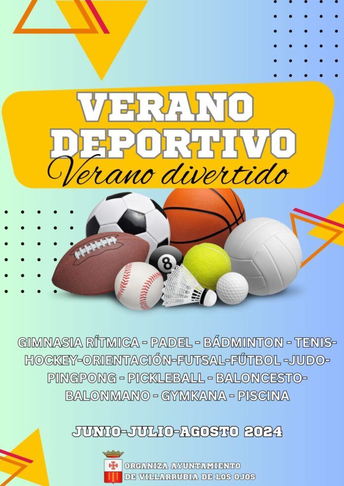 2 Villarrubia Cartel Verano deportivo verano divertido