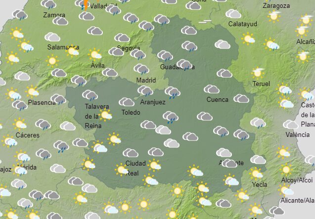 mapa meteorología castilla-la mancha