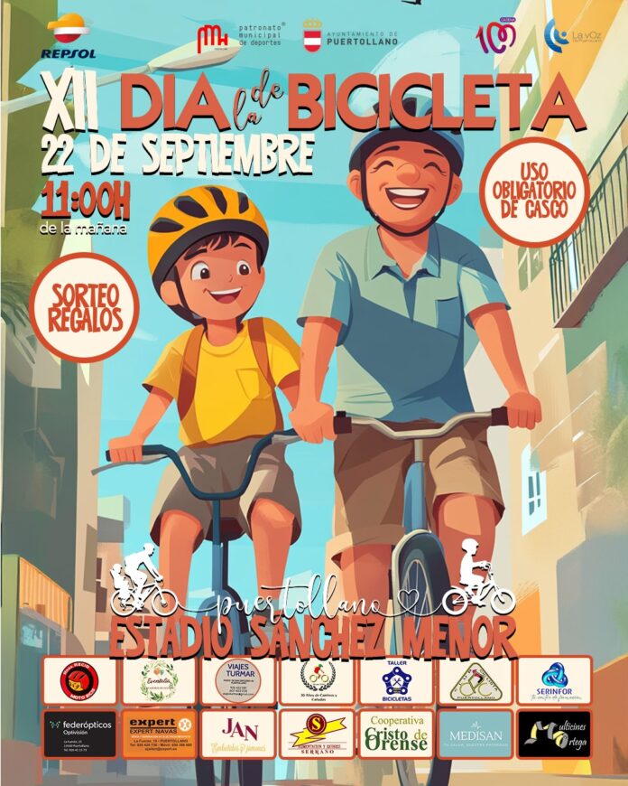 cartel bici redes y webs