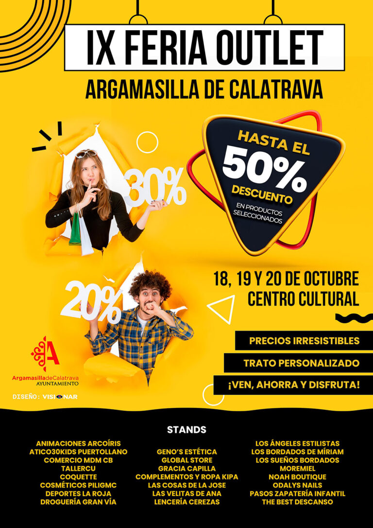 Cartel anunciador de las IX Feria Outlet