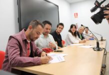 Blanca Fernández firma convenios GDR Campo de Calatrava 2