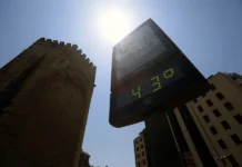 43 grados calor