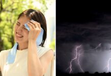 calor y tormentas