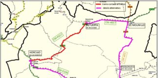 Corte de tráfico en la CM-4017 entre Retuerta del Bullaque y Horcajo de los Montes del 21 al 25 de julio mapa corte de carretera horcajo retuerta