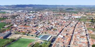 panoramica aerea de argamasilla de calatrava