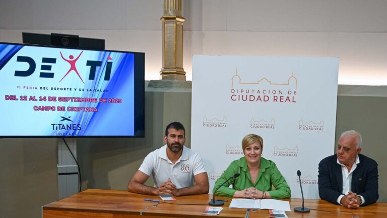 Presentación oficial de la III Feria del Deporte y la Salud en Campo de Criptana con autoridades y organizadores