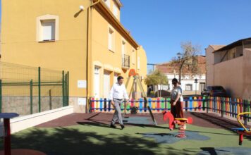 Miguel Ángel Valverde visita el Parque de las Ranas y las fuentes rehabilitadas para supervisar mejoras en espacios públicos de Bolaños