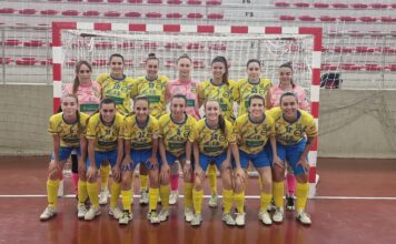 Jugadoras del CD Salesianos Puertollano en acción durante la semifinal del Trofeo JCCM 2025