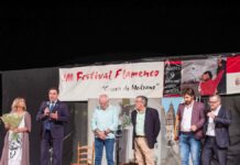 miguel angel valverde y sonia gonzalez en el festival flamenco cueva de medrano