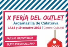 cartel de la edicion 2025 de la feria outlet de argamasilla de calatrava