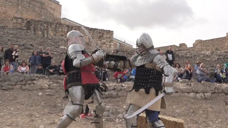 combate de buhurt en el yacimiento de calatrava la vieja