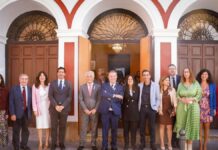 emiliano garcia page durante el acto del dia internacional de las mujeres rurales en almagro