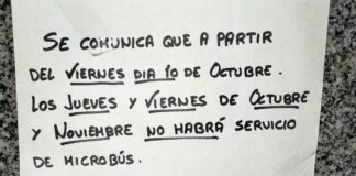 imagen cartel interrupcion servicio