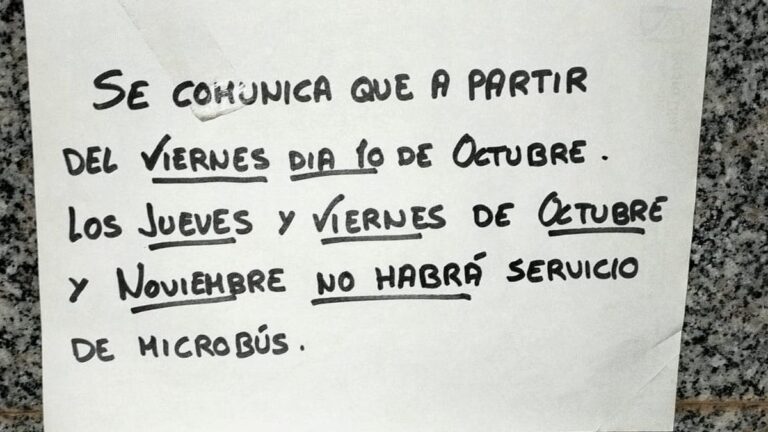 imagen cartel interrupcion servicio