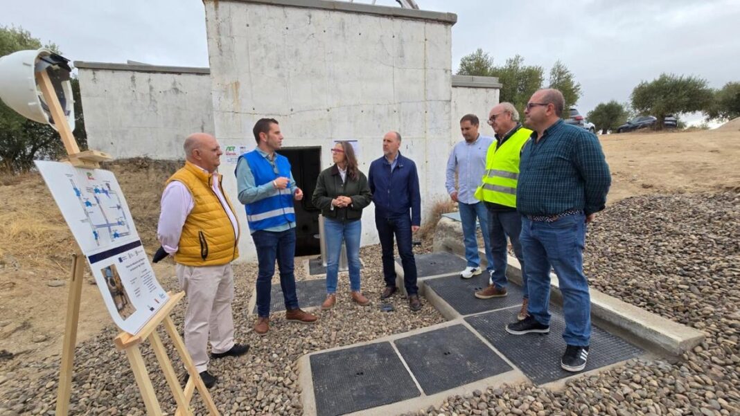 montserrat muro visita las obras del deposito de alcolea de tajo donde reclama cambios urgentes en la gestion del tajo