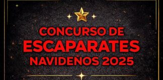 cartel del concurso de escaparatismo navideno