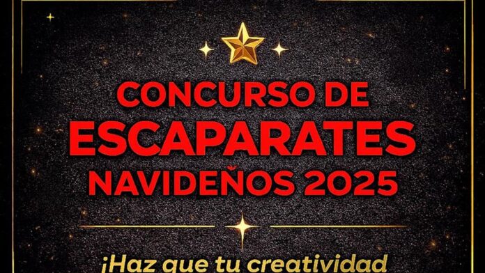 cartel del concurso de escaparatismo navideno