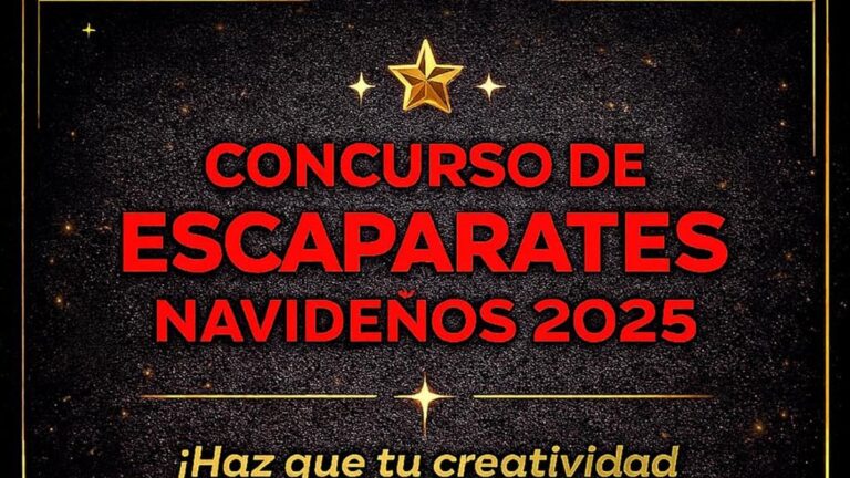 cartel del concurso de escaparatismo navideno