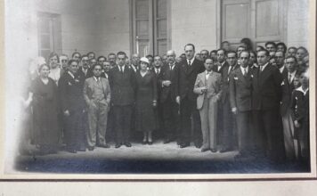 fotografia del acto inaugural del instituto 23 de octubre de 1932