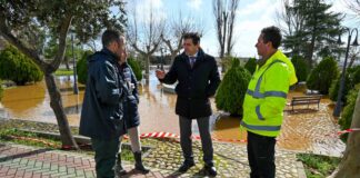 El Robledo afronta los daños por el desbordamiento del Bullaque retuerta inundacion