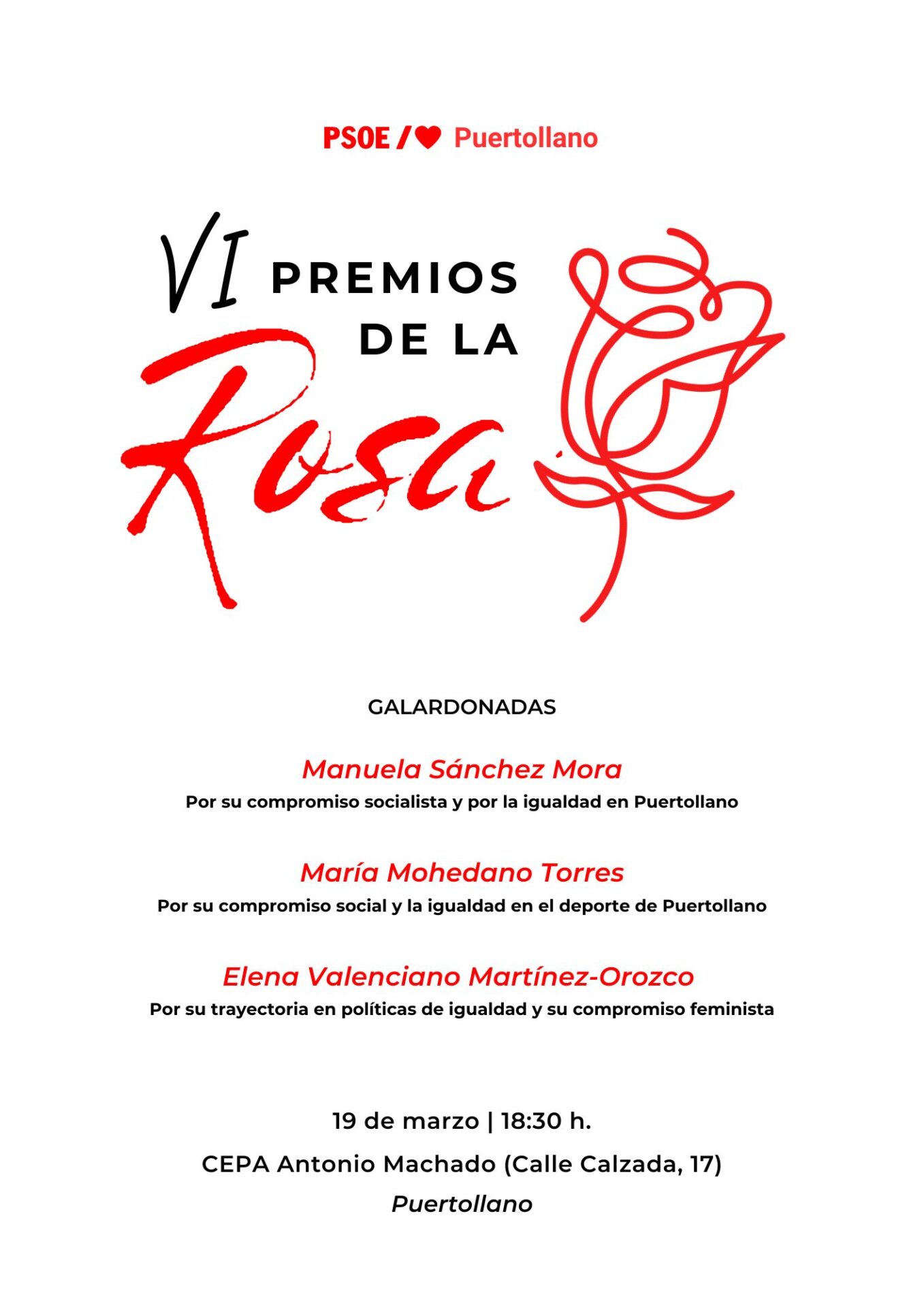 11.03.26 Foto Cartel Premios de la Rosa