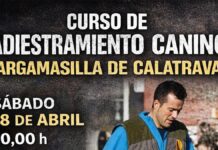 cartel del curso programado el 18 de abril